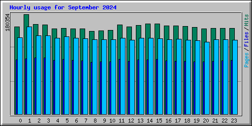 Hourly usage for September 2024